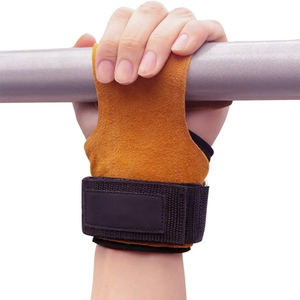 Gants de sport unisexes antidérapants en PU à doigts entiers avec sangle de poignet réglable pour fitness, entraînement, musculation, crossfit, protection - Product Image 1
