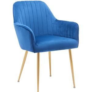 Chaise de salle à manger en velours nordique de luxe avec pieds en métal, <span class=keywords><strong>fauteuil</strong></span> rembourré pour hôtel, restaurant, banquet et mobilier de maison - Product Image 4