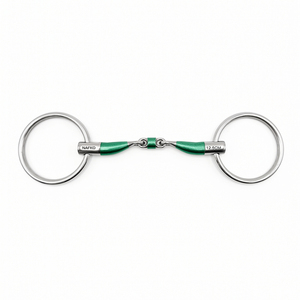 Bridon professionnel en fer doux à anneaux lâches, double articulation, en acier inoxydable, pour l'équitation et l'entraînement du cheval - Product Image 1