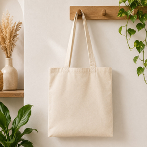 Sac à provisions uni en coton Calico de haute qualité à prix compétitif - Product Image 3
