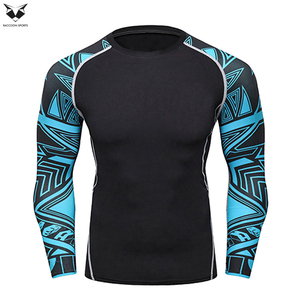 Rashguard de haute qualité pour hommes, matière supérieure, impression personnalisée, manches longues, séchage rapide, pour le sport et la lutte. - Product Image 4