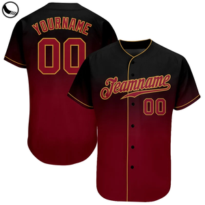 Camiseta de Béisbol Bordada Personalizada al por Mayor para Hombre con Botones, Camisetas de Béisbol, Uniforme de Béisbol Personalizado - Product Image 5