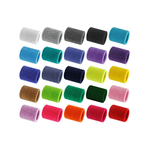 Bandeaux de poignet sportifs pour hommes et femmes - Doux, respirants, en tissu éponge de coton, flexibles, épais, protection professionnelle - Product Image 2