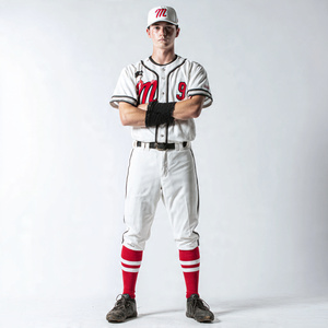 Sports Baseball Uniform Button <b>Down</b> Baseball Softball Jersey Men's 100% Polyester Printed Baseball Uniforms - Product Image 5