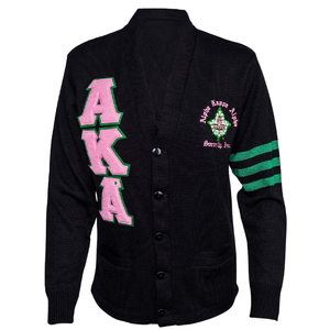 Black <b>Cardigan</b> Sweater Women Embroidered Button Front Knit <b>Cardigan</b> Long Sleeve Casual Sorority College Style Soft Warm - Product Image 1