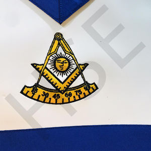Delantal masónico de Past Master, conjunto de delantal y insignias masónicas - Product Image 5