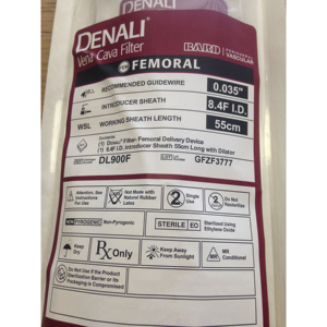 Filtro Vena Cava Bard Denali DL950F de Grado Industrial, Nitinol Avanzado con Sistema de Entrega Femoral, OEM/ODM - Product Image 5