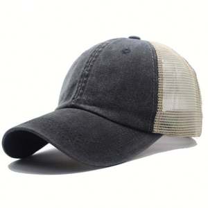หมวกแก๊ปตาข่ายสีน้ำเงิน WARPRO INDUSTRY แบบ 6 แผง ปรับได้ ใส่ได้ทั้งชายหญิง สวมใส่สบาย ระบายอากาศได้ดี กันน้ำ เหมาะสำหรับกิจกรรมกลางแจ้ง ใช้ได้ทุกฤดู สำหรับผู้ใหญ่ - Product Image 2