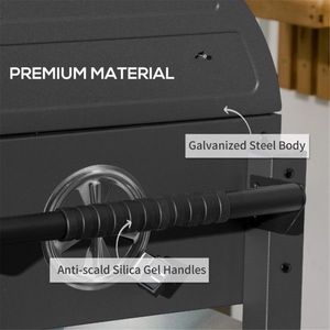 Lussuoso Barbecue Kamado in Ceramica Portatile con Altezza Regolabile per Giardini, Alimentato a Carbonella - Product Image 5