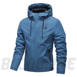 BLOODLINE INTERNATIONAL Men's Color Blocking <b>Waterproof</b> Breathable Windproof Eco-Friendly Quick Dry Puffer <b>Jacket</b> Zipper Closure - Product Image 6