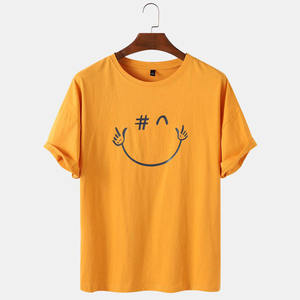 Camiseta Extra Grande Personalizada para Hombre, 100% Algodón, con Estampado de Emojis Divertidos, Transpirable, de Primera Calidad, Cuello Redondo Holgado - Product Image 6