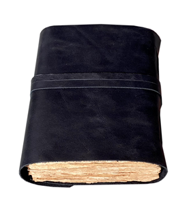 Costom Handmade Vintage <b>Leather</b> Journal Notebook Unique Antique Style Sketchbook Deckle Edge Hardbound Pencil for Travel <b>Diaries</b> - Product Image 3