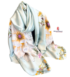 Luxury Printed Long <b>Scarf</b> Soft Fabric Head <b>Scarf</b> White Label Low MOQ Custom Branding OEM ODM Textile Manufacturer - Product Image 2