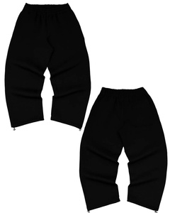 Pantalon de jogging pour homme style streetwear, mode sport, taille haute, molleton épais et chaud, coupe ample - Product Image 3