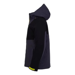 Chaqueta Impermeable con Capucha para Hombre, Diseño Color Block, Cierre de Cremallera, Corte Regular, para Invierno y Actividades al Aire Libre, Material de Poliéster - Product Image 4