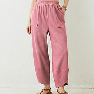 Daily Wear <b>Pants</b> Women Cotton Blend <b>Summer</b> <b>Pants</b> Mid Waist Straight Leg Women Trendy <b>Summer</b> Trousers Lightweight Loose Fit - Product Image 3
