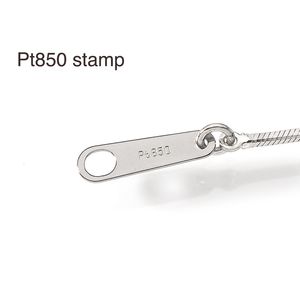 Collar de cadena de serpiente Pt850 sin chapado de Japón, collar de cadena de serpiente de platino, nuevos estilos de lujo, collar de cadena personalizable - Product Image 4