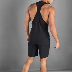 Wholesale 100% Cotton Sleeveless <b>Tank</b> <b>Top</b> for Men Quick Dry Breathable Gym Vest for Fitness Training Custom Logo Print Solid <b>Top</b> - Product Image 4
