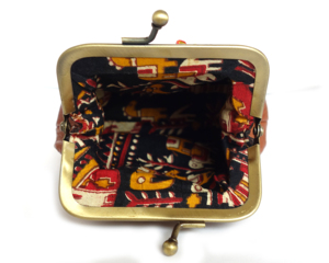 Cartera de Cuero Hecha a Mano al por Mayor, Bolso de Cuero Vacuno Decorado con Flor Amarilla, Monedero de Cuero - Product Image 5
