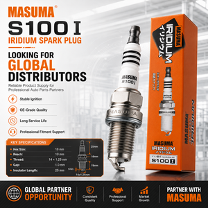 <span class=keywords><strong>Bougie</strong></span> <span class=keywords><strong>d</strong></span>'<span class=keywords><strong>allumage</strong></span> automobile S100I Japan MASUMA FR8DC IK16TT BKR5EIX-11 pour <span class=keywords><strong>Toyota</strong></span> Corolla 2003 90919-01164 et magasin de pièces automobiles - Product Image 1