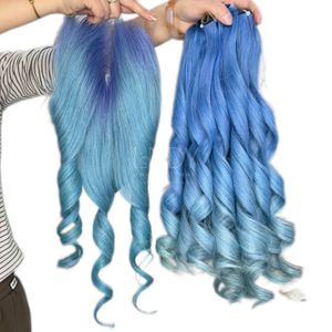 Extensiones de Cabello Humano Vietnamita Ombre de la Más Alta Calidad, Colores Vibrantes, Cabello Natural Rizado, Set de Paquetes con Cierre 2026 - Product Image 4