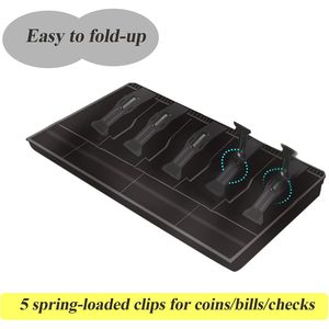 Caja Registradora POS con Compartimentos para Dinero, 5 para Billetes y 4 para Monedas, Bandeja para Efectivo para Supermercados, Tiendas y Hoteles - Product Image 2