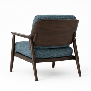 Sillón de Salón de Lujo en Madera de Teca Sólida, Tapizado, Estilo Escandinavo, para Hotel, Villa, Apartamento, Muebles de Sala de Estar - Product Image 5