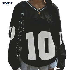 Camisetas de Fútbol Americano Personalizadas Unisex, Estilo Urbano, Premium, de Alta Calidad, Holgadas, Modernas, Deportivas, Transpirables - Product Image 2