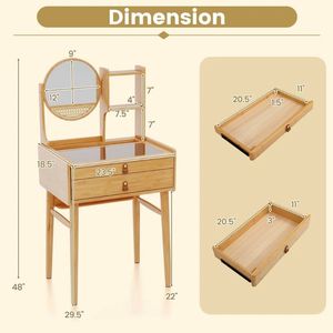 Meuble-lavabo de salle de bain en bois massif de 60 pouces, finition bois naturel, vente en gros, grande quantité, directement de l'usine, prix abordables, taille personnalisable - Product Image 2