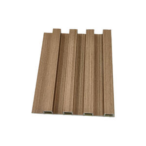 แผ่นไม้ไผ่ผนังกันไฟสำหรับกันน้ำแผ่นไม้พีวีซีพีวีซีร่องดีไซน์แบบ3D ทันสมัย - Product Image 3