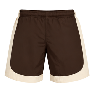 Shorts de sport neutres marron légers à séchage rapide avec taille élastique pour la course, l'entraînement et la gym – Bas de tenue personnalisés pour équipes - Product Image 2