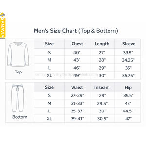 Conjuntos de ropa exterior informal cálida de invierno para hombre Samavia |   Traje de 2 Piezas en Tejido Transpirable de Waffle |   Suéteres con Patrón Sólido en la Parte Delantera - Product Image 6