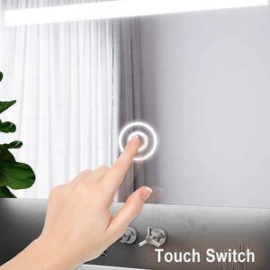 <b>Round</b> Handmade Glass LED <b>Bathroom</b> <b>Mirror</b> with Greek Key Design Gold Frame Backlit with Touch Switch From REHMAN CRAFT - Product Image 3