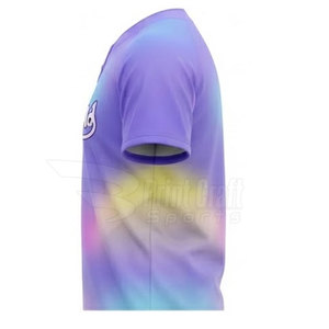 New Style Custom Printed Baseball Two <b>Button</b> Shirts Polyester Fabric Baseball Two <b>Button</b> Shirts - Product Image 2