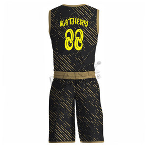 Fabricant professionnel d'uniformes de basket-ball, couleurs et noms personnalisables, tenues d'équipe universitaire - Product Image 3