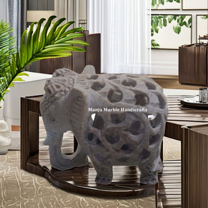 Conception de première classe produit incurvé à la main pure sculpture en stéatite sculpture animale avec aspect Premium poli pour cadeau de décoration de la maison - Product Image 1