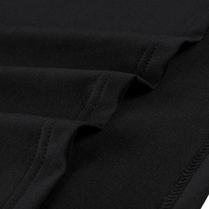 Men's Oversized Hooded Sweatshirt Solid Black Long Sleeve Casual Knitted Polyester Boxy Fit Winter Wear 2027 Embroidered - Product Image 6