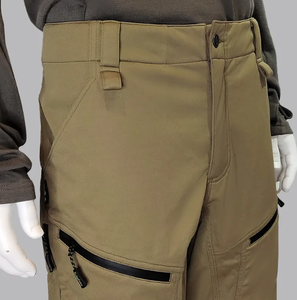 กางเกงคาร์โก้ลำลองน้ำหนักเบาสำหรับผู้ชาย สไตล์สตรีทแวร์ มีหลายกระเป๋า ผลิตจากผ้าฝ้าย รับผลิตตามแบบโลโก้ของลูกค้า ขายส่ง - Product Image 4