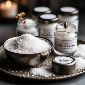 Bain de pierres écologiques à grain fin blanc naturel pour thérapie spa minérale, relaxation corporelle et bien-être cristallin - Product Image 4