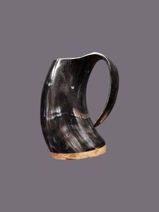 Buffalo Horn Mug Handcrafted Modern Stylish High Quality Reusable Dishwasher Safe Beverage <b>Cup</b> for Home Kitchen and Office Use - Product Image 1