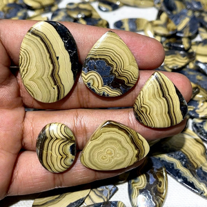 Pierres brutes naturelles de qualité supérieure, cabochons polis, pierres en vrac pour bagues, pendentifs et artisanat, bijoux, vente en gros - Product Image 1