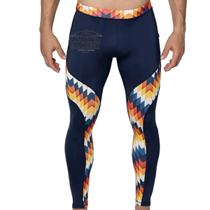 Leggings de sport pour hommes, compression, course à pied, entraînement, gym, fitness, respirant, extensible, performance, couche de base, pantalon de sport - Product Image 1