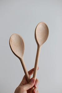 Cuillère à thé en bois écologique, faite à la main, pour café, thé, sucre, accessoire de cuisine poli - Product Image 2