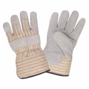 Gants de travail en cuir de vachette pleine fleur, résistants à la chaleur, antistatiques, certifiés CE, doux et confortables, pour usage industriel intensif - Product Image 1
