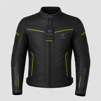 Blouson de moto en cuir professionnel pour homme, équipement de protection pour motard, vêtements de conduite, veste de course CE blindée, imperméable et respirante