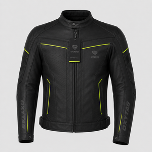 New Design Custom Unisex Breathable Waterproof Windproof Sportswear Motorbike Riding <b>Jackets</b> Made Genuine Leather Highest - Product Image 4