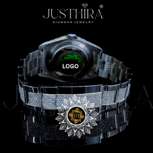 Montre de luxe sportive et tendance en quartz et moissanite, bijoux hip-hop en argent 925, cadeau de fiançailles pour elle ou lui - Product Image 3