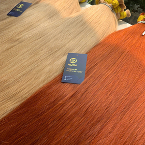Cheveux humains blonds en gros, 100% naturels, cheveux vietnamiens bruts, qualité supérieure, cheveux vierges, super double drawn, logo personnalisé - Product Image 5