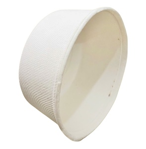 Tazón de Ensalada Cilíndrico de Papel Kraft Marrón con Tapa de PET, Caja Autoformable Desechable Ecológica para Refrigerios - Product Image 5