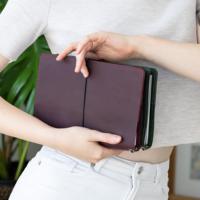 Housse de carnet en cuir véritable A5, style vintage, écologique, résistante, anti-odeurs, rechargeable